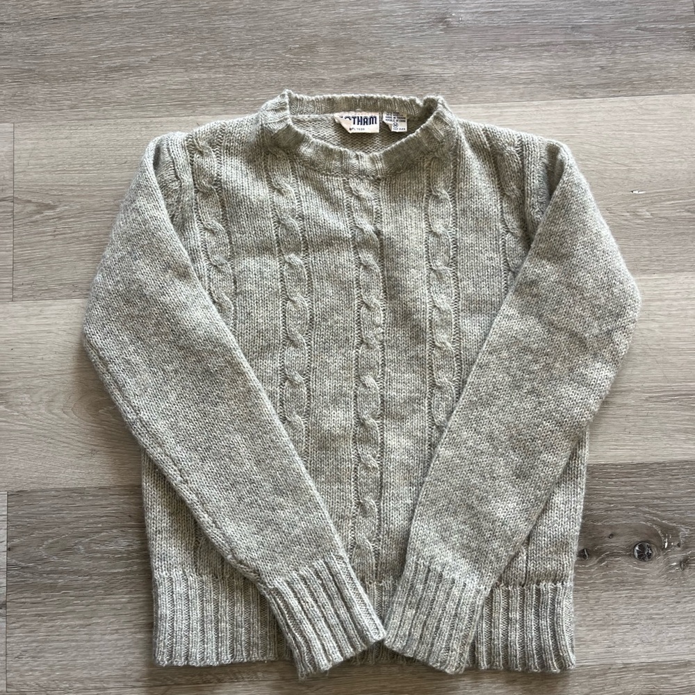 Women's Cable Knit Sweater - Cream